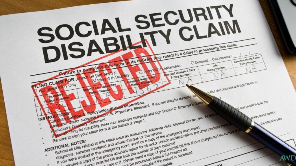 Rejected Social Security Form