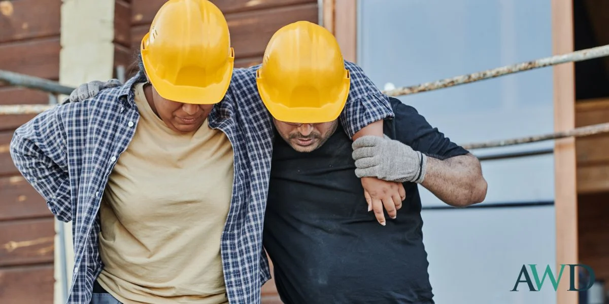 What is the first thing that must be done when a worker is injured?